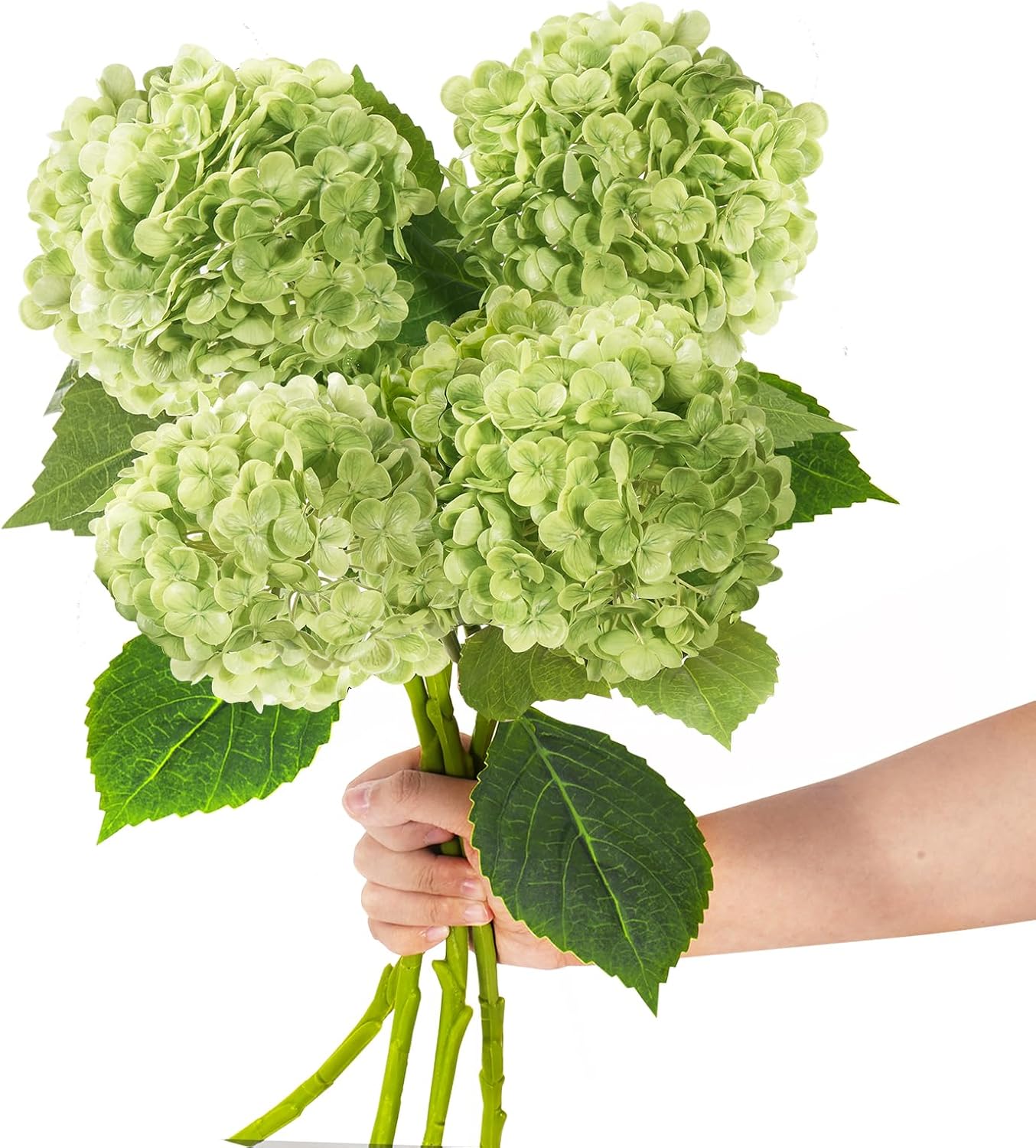 Blue Artificial Flowers — 20" — Green