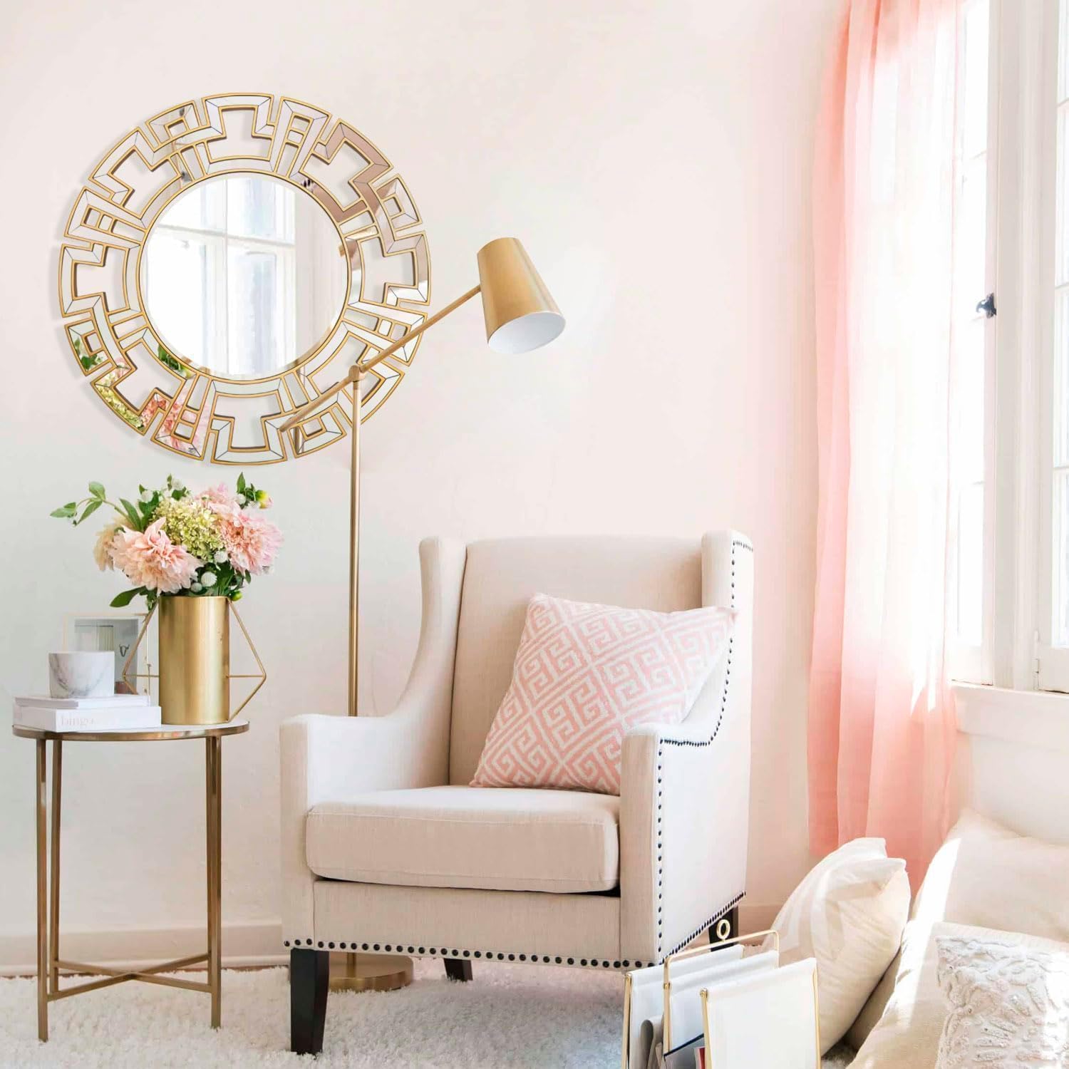 Beveled Luxe Black Wall Mirror — 32" - View 5