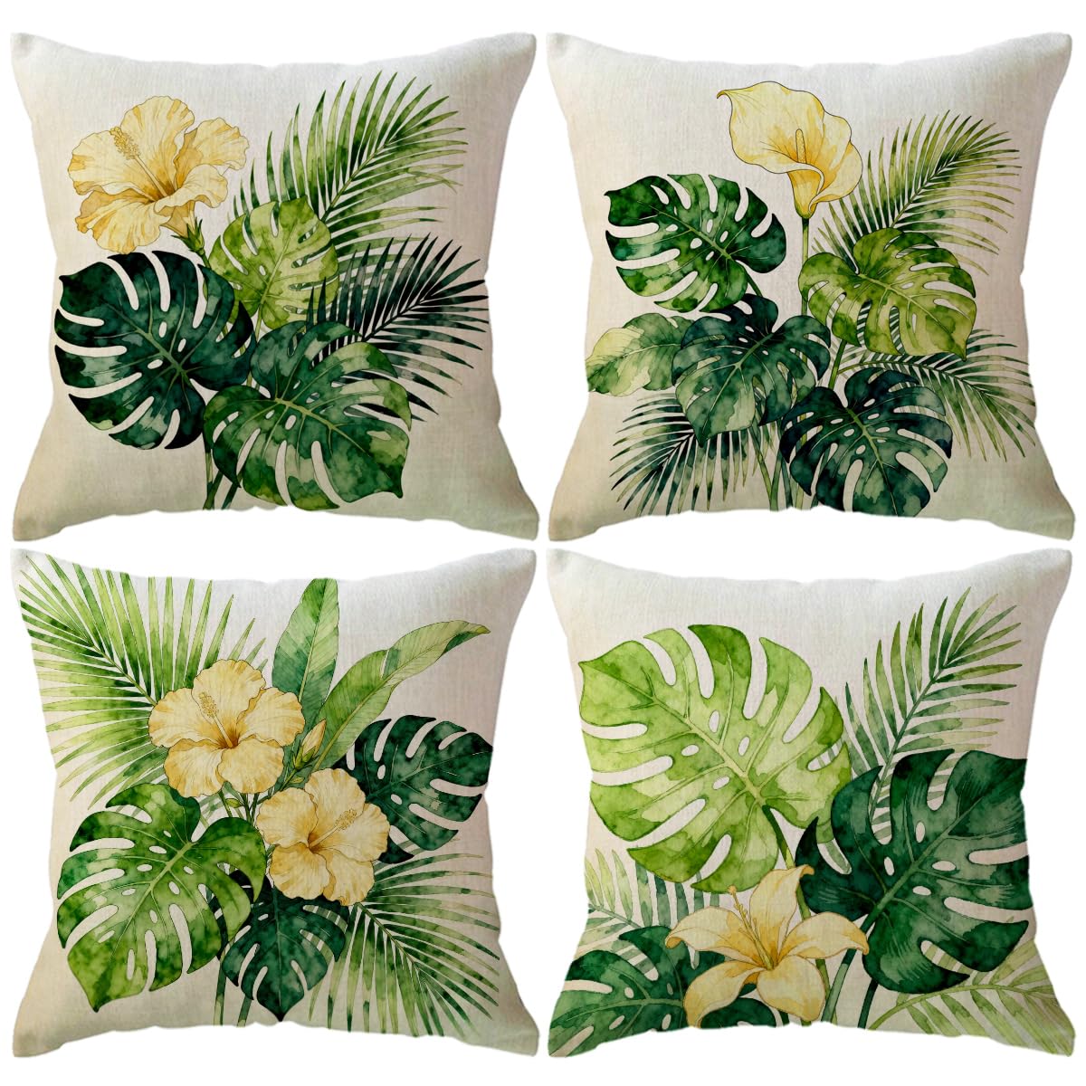 Boho Beige Throw Pillow Cover — 18"