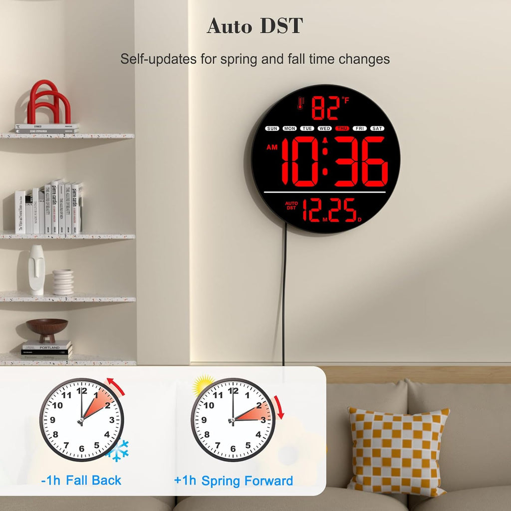 Blue Wall Clock - View 4