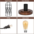 Dimmable Black Bedside Lamp - View 6