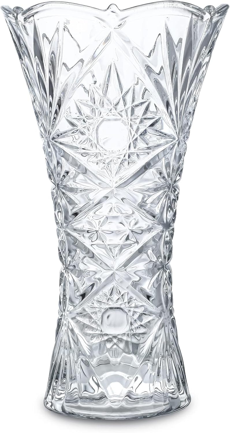 Luxe Glass Flower Vase — 9.2" — 9.2"x 5.2", type 5