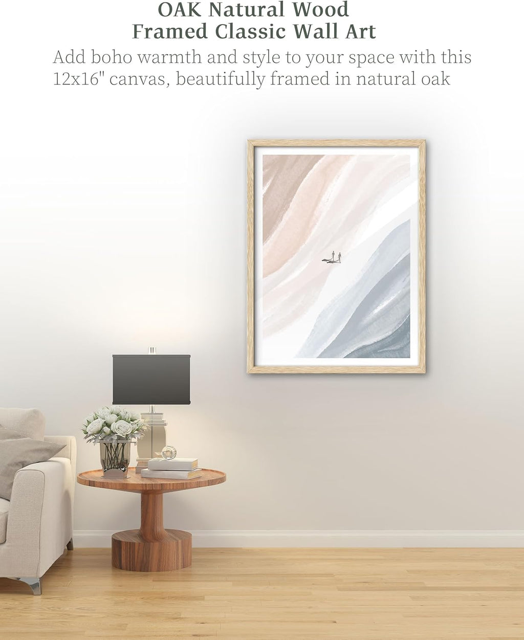 Boho Black Framed Wall Art — 16" - View 7