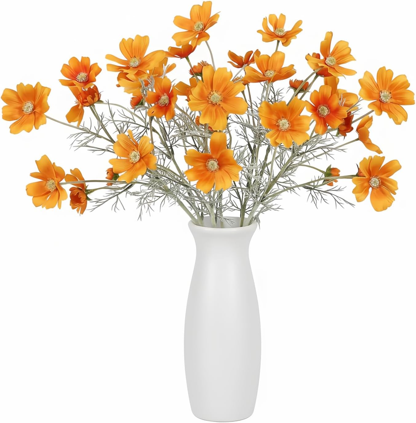 Blue Artificial Plant — 24" — Orange