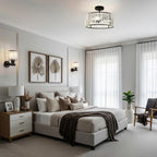 Luxe Black Chandelier — 3-Light - View 2