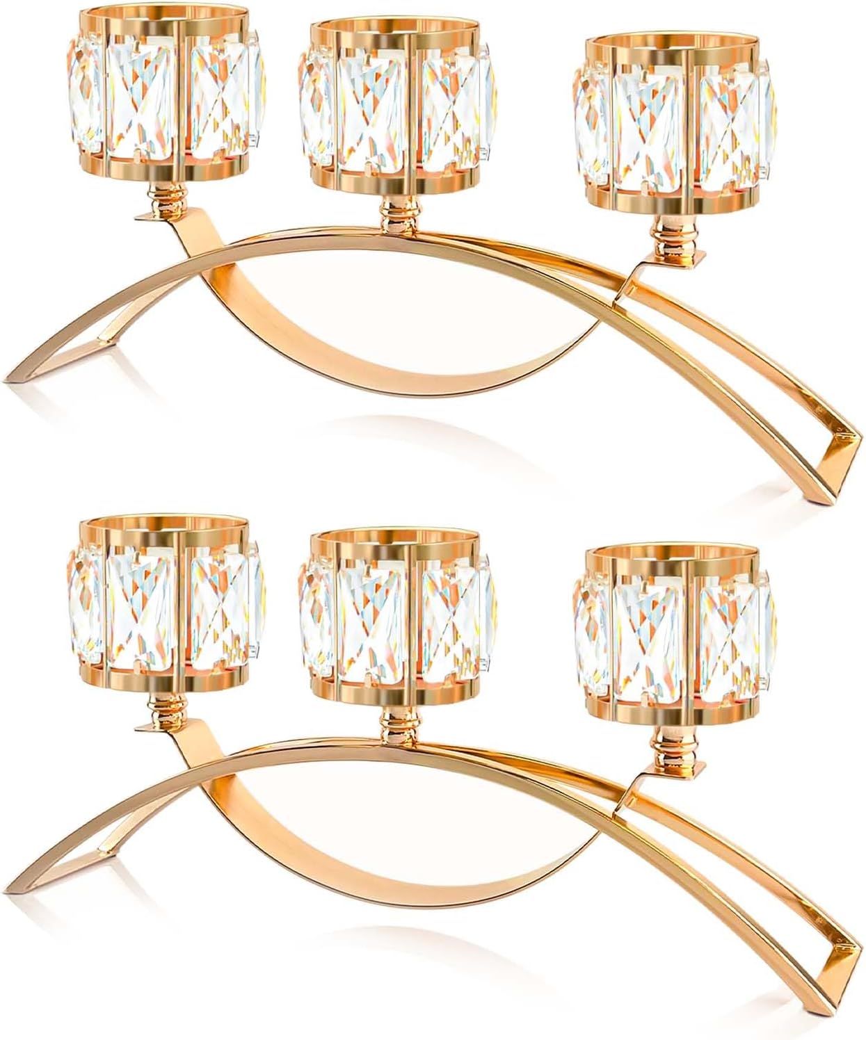 Luxe Black Candle — 3-arm arched (2 pcs)