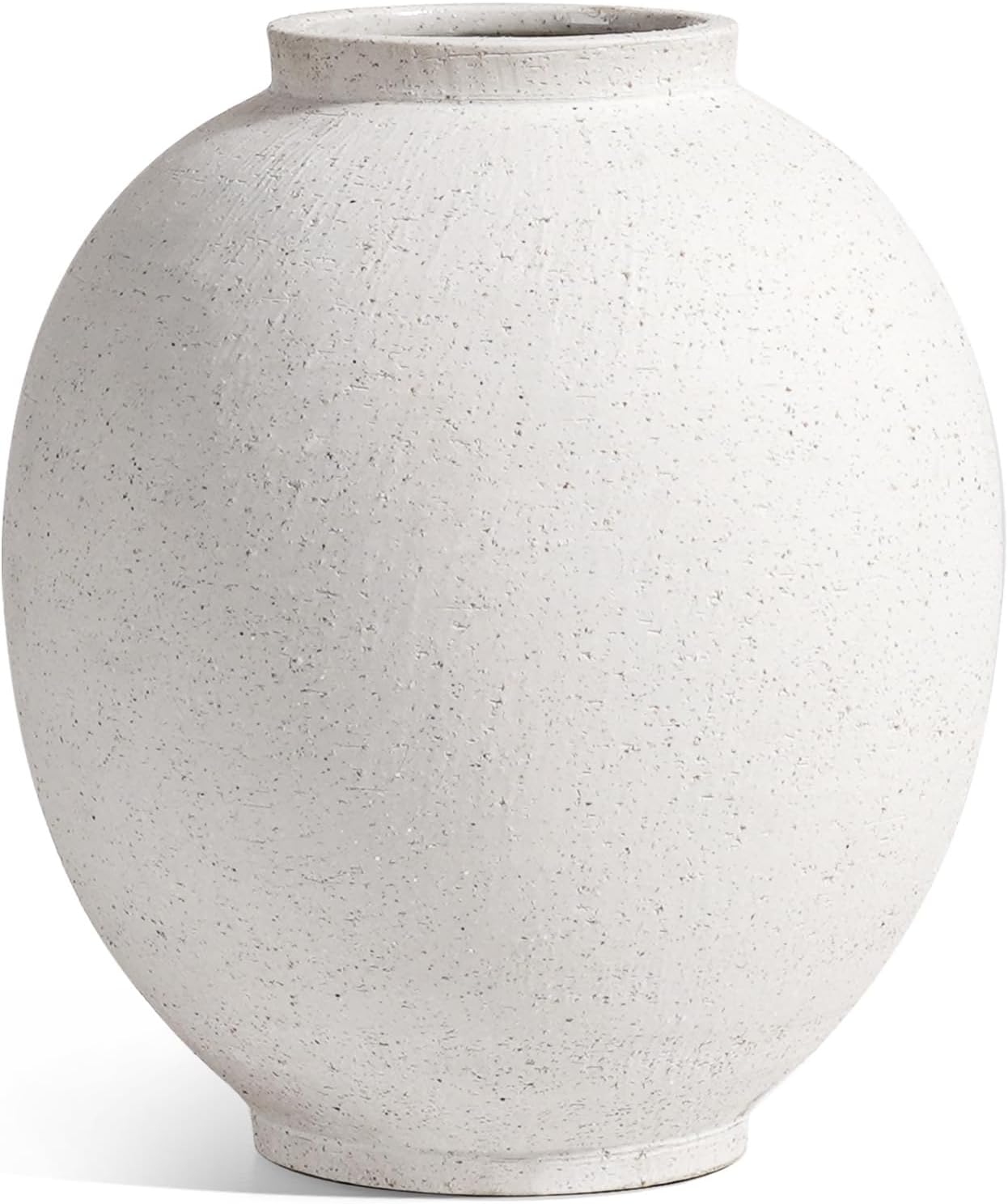 Farmhouse Beige Flower Vase — 8" - View 6