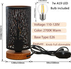 Dimmable Farmhouse Metal Bedside Lamp - View 4