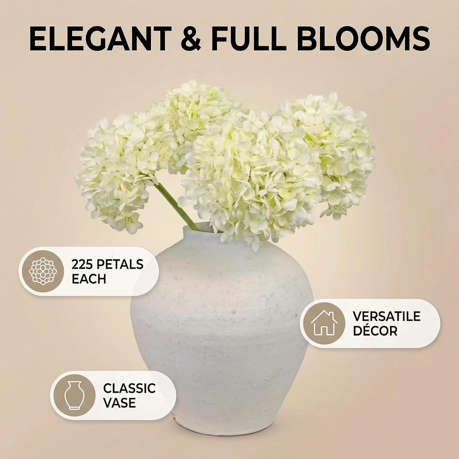 Beige Artificial Flowers - View 3