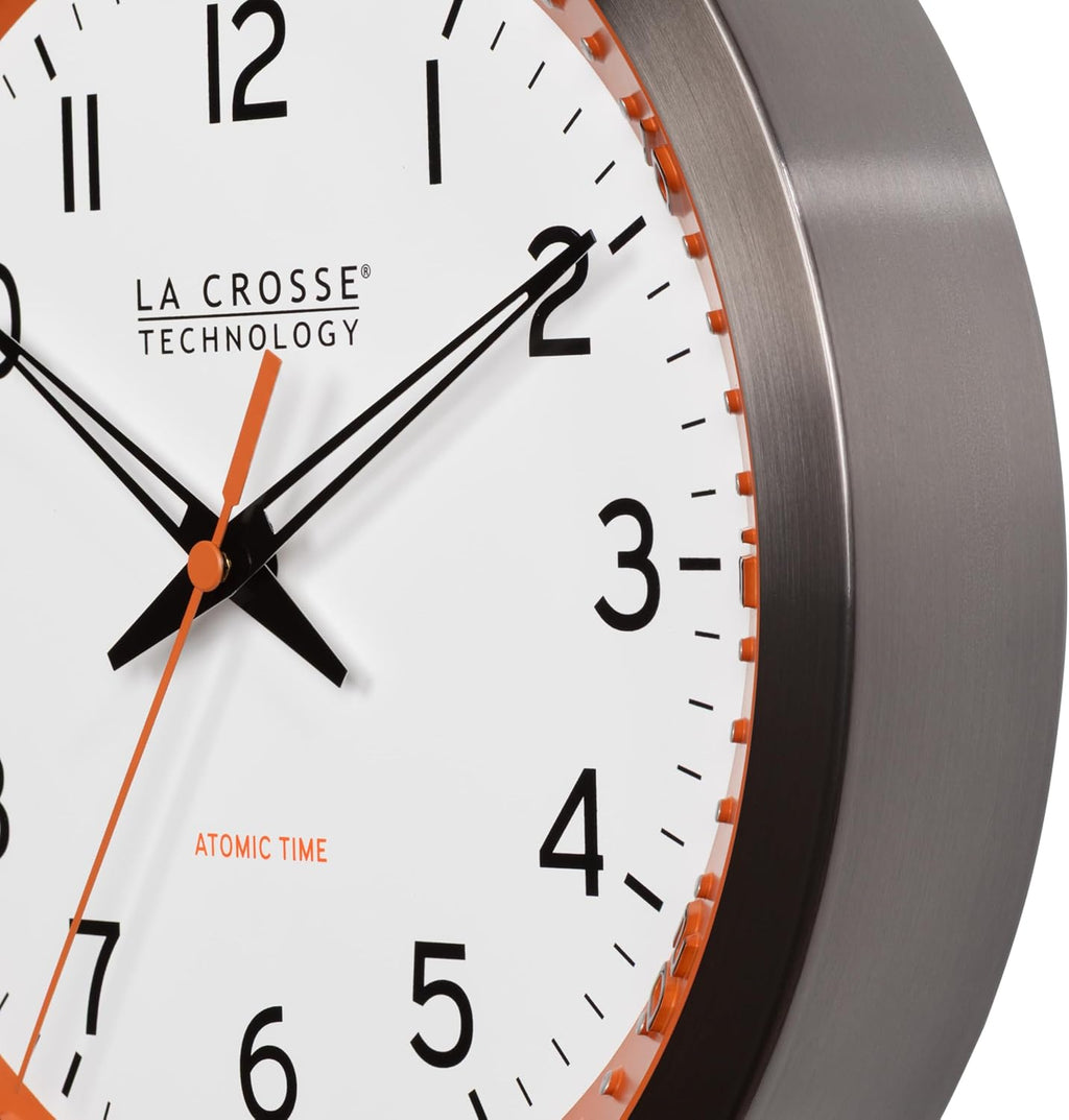 Mid-Century Black Wall Clock — 10" - View 4
