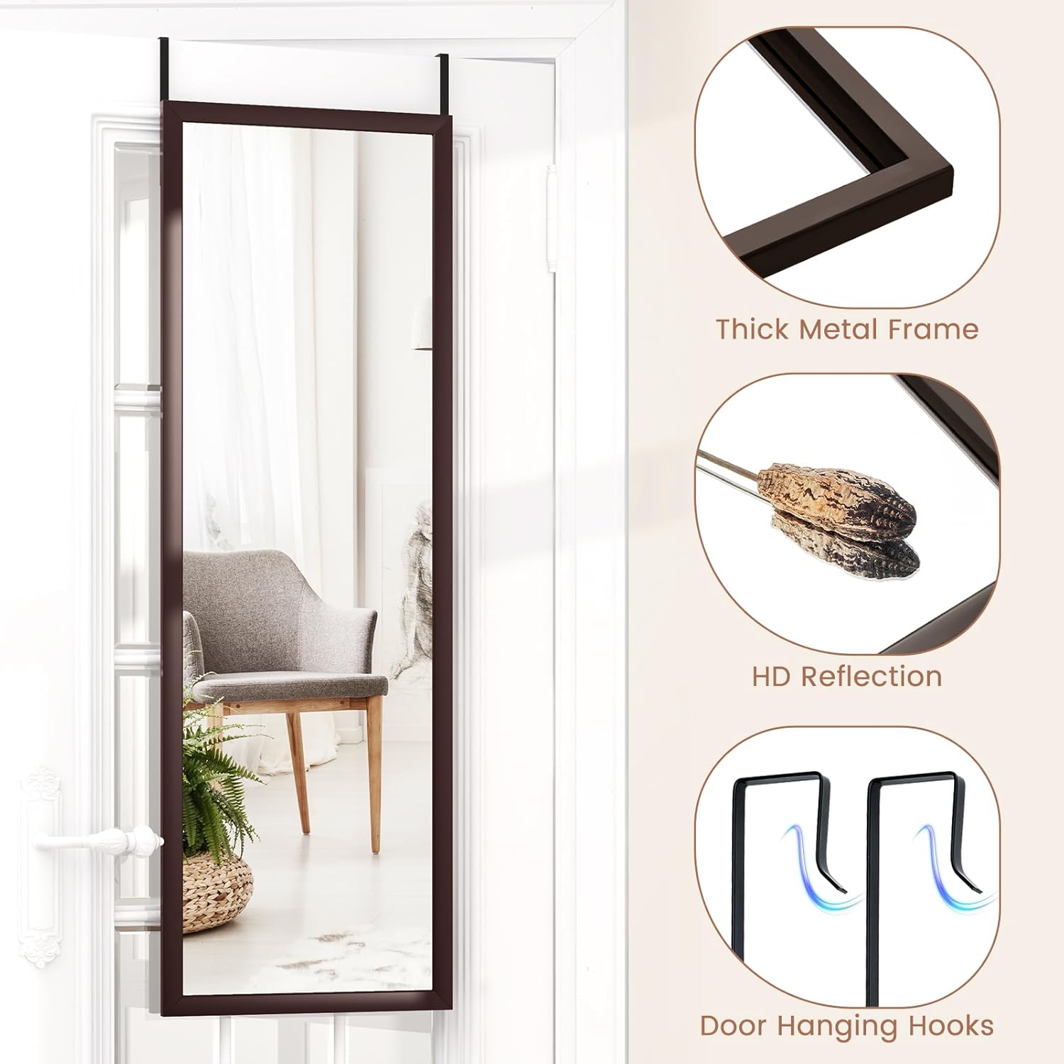 Metal Wall Mirror — 42.5" - View 4
