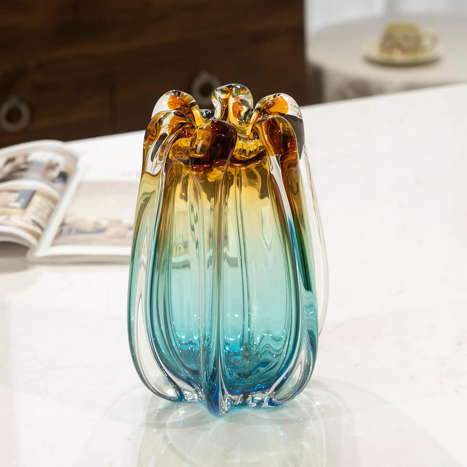 Modern Glass Flower Vase - View 6