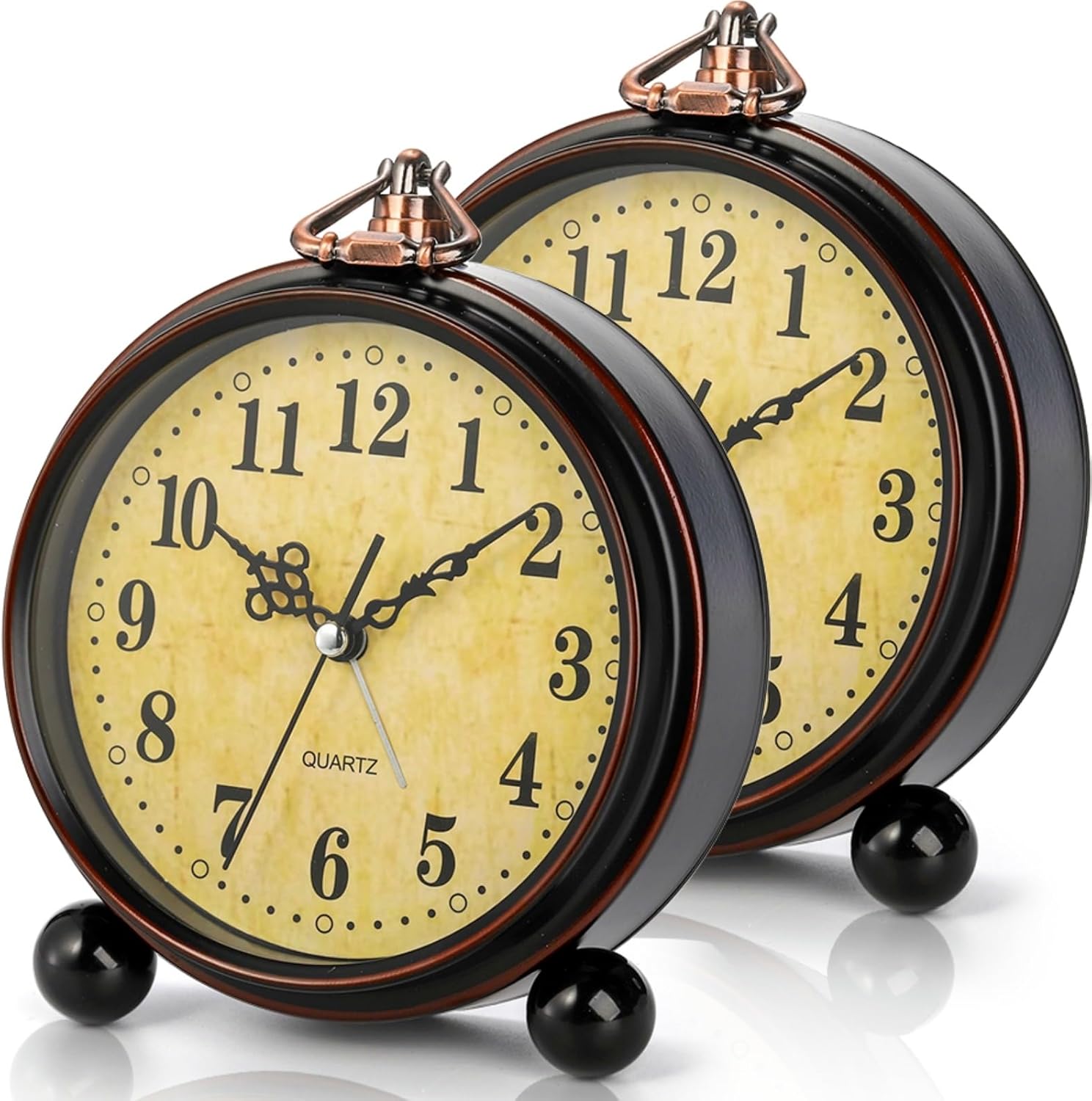Battery Operated Mid-Century Wall Clock — 13" — 5.2 Inch
