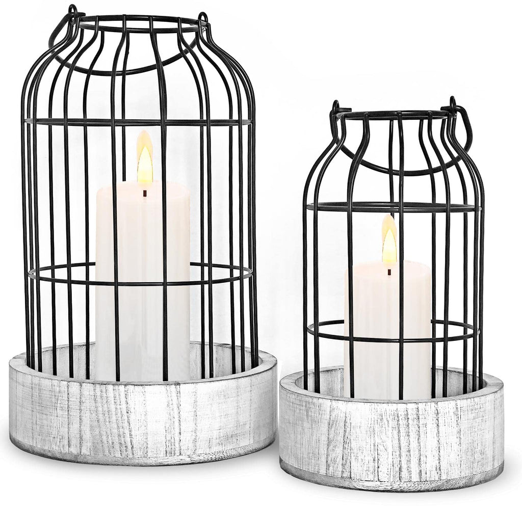 Farmhouse Metal Candle