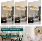 Adjustable Luxe Glass Chandelier — 6-Light - View 6