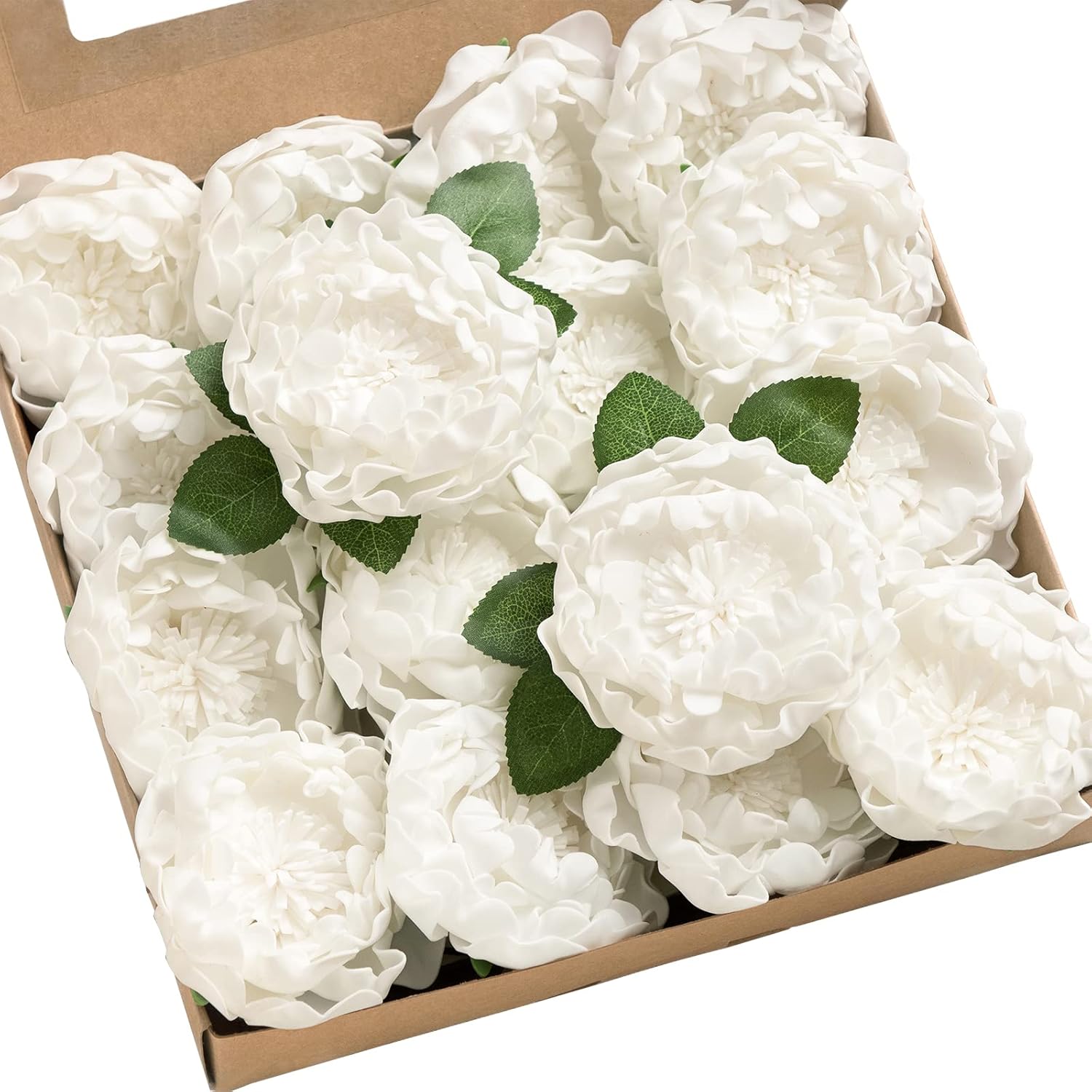 Beige Artificial Flowers — Wht-pure White