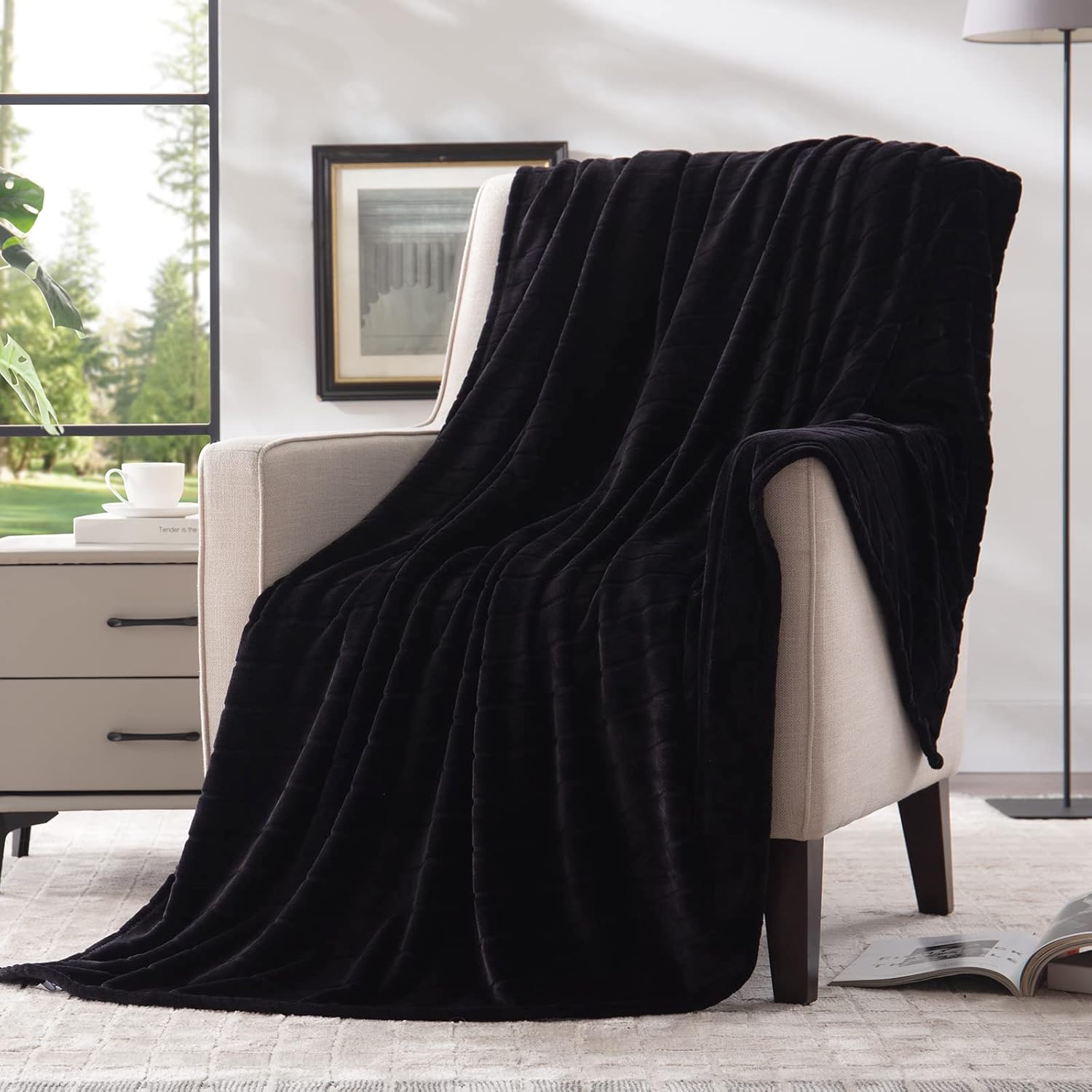Luxe Beige Throw Pillow — 50" — 4 Pack (50 in x 60 in)
