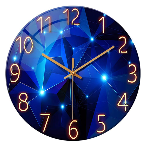 Battery Operated Black Wall Clock — 12"