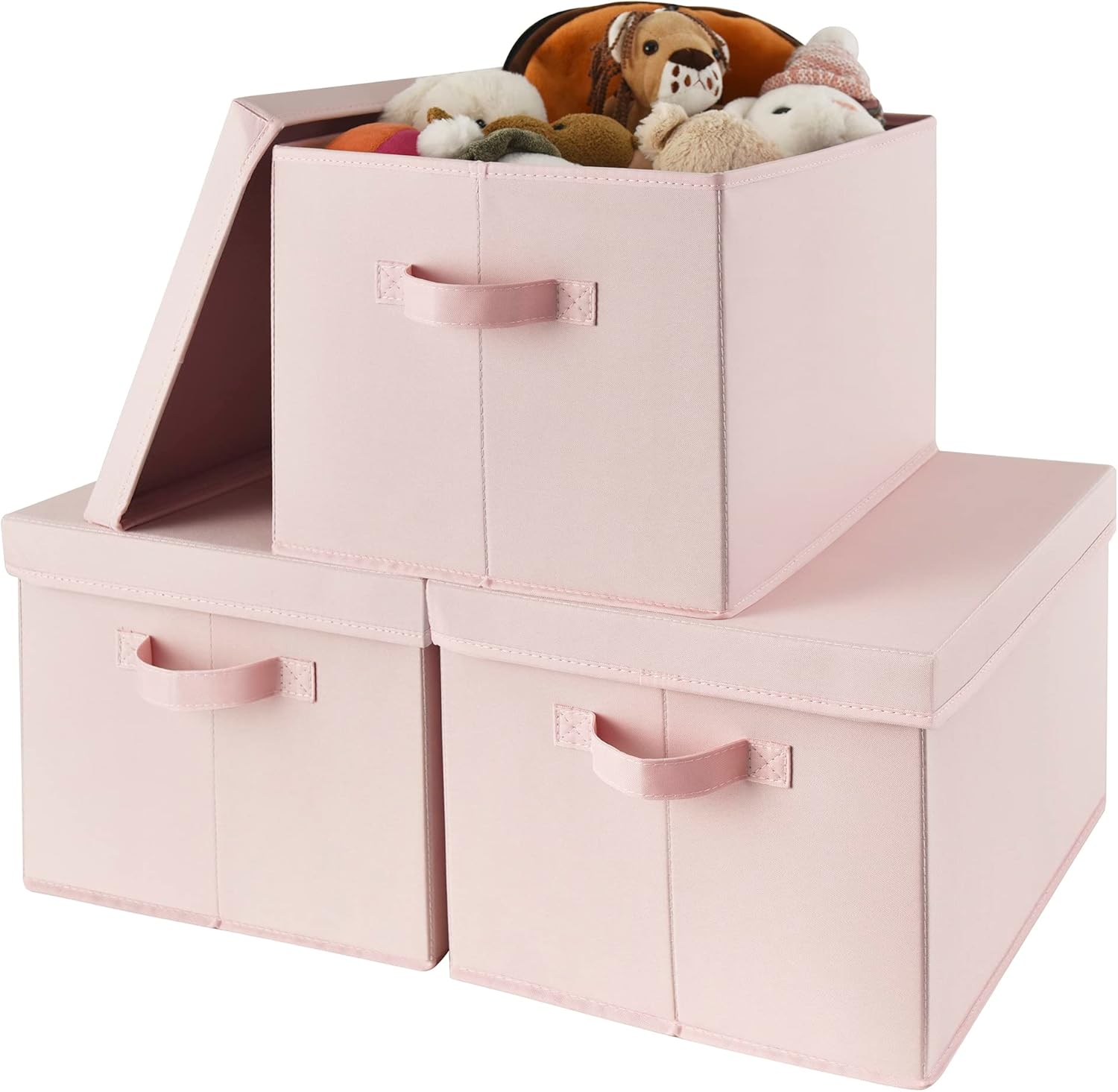 Linen Beige Storage Bin — Large