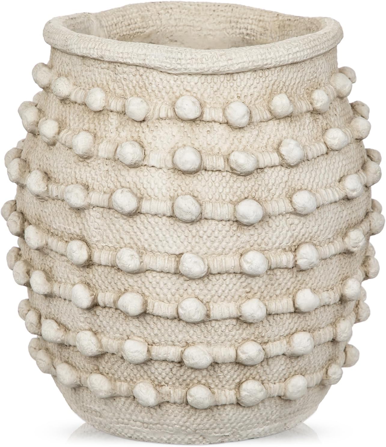 Boho Beige Vase — Cream