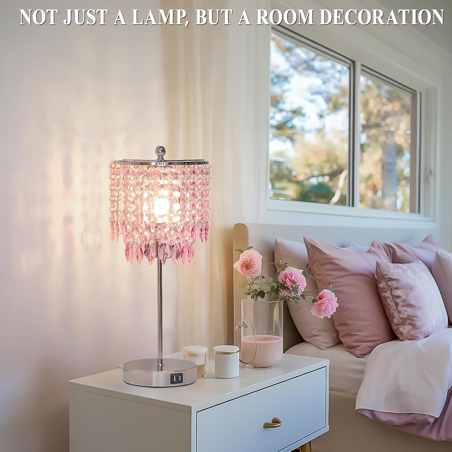 Dimmable Luxe Gold Bedside Lamp - View 6