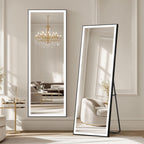 Adjustable Black Vanity Mirror — 56"