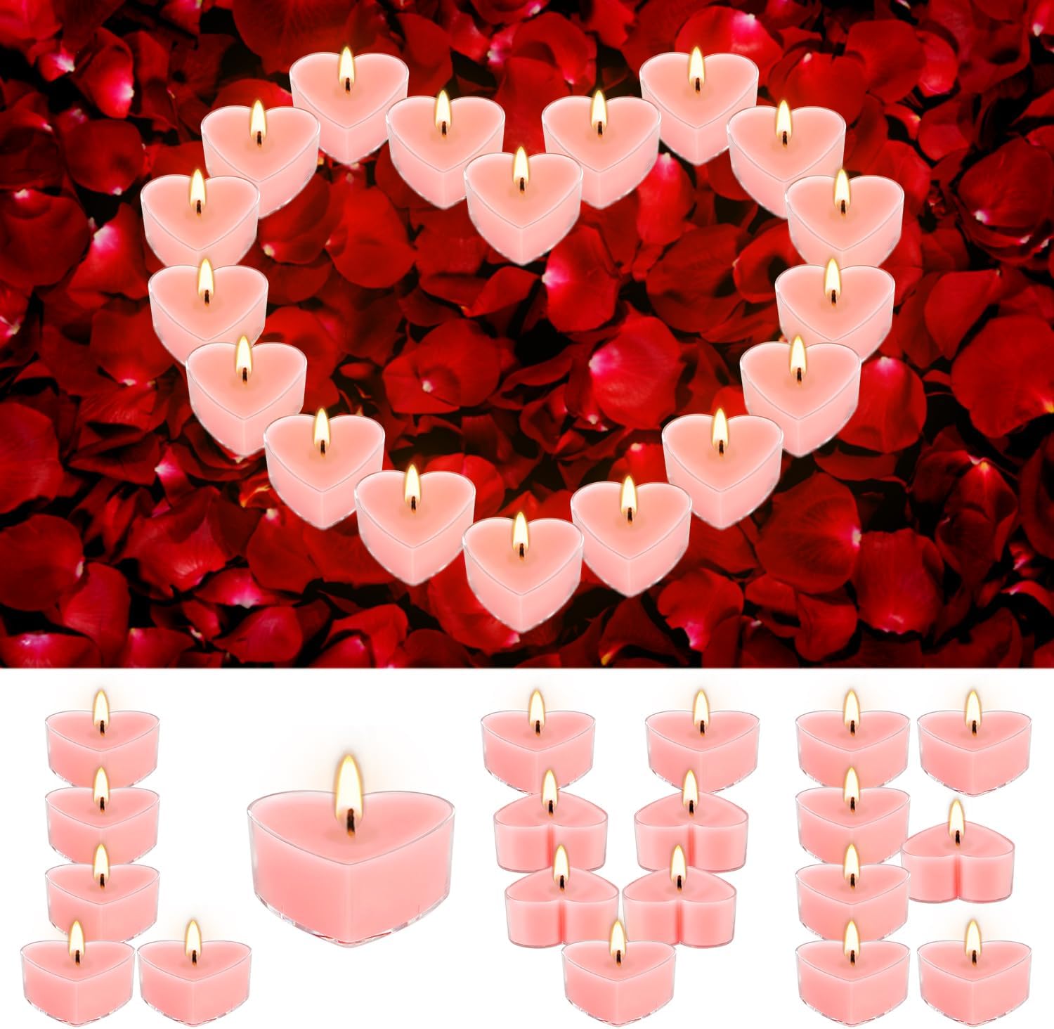 Soy Wax Metal Scented Candle — Rose