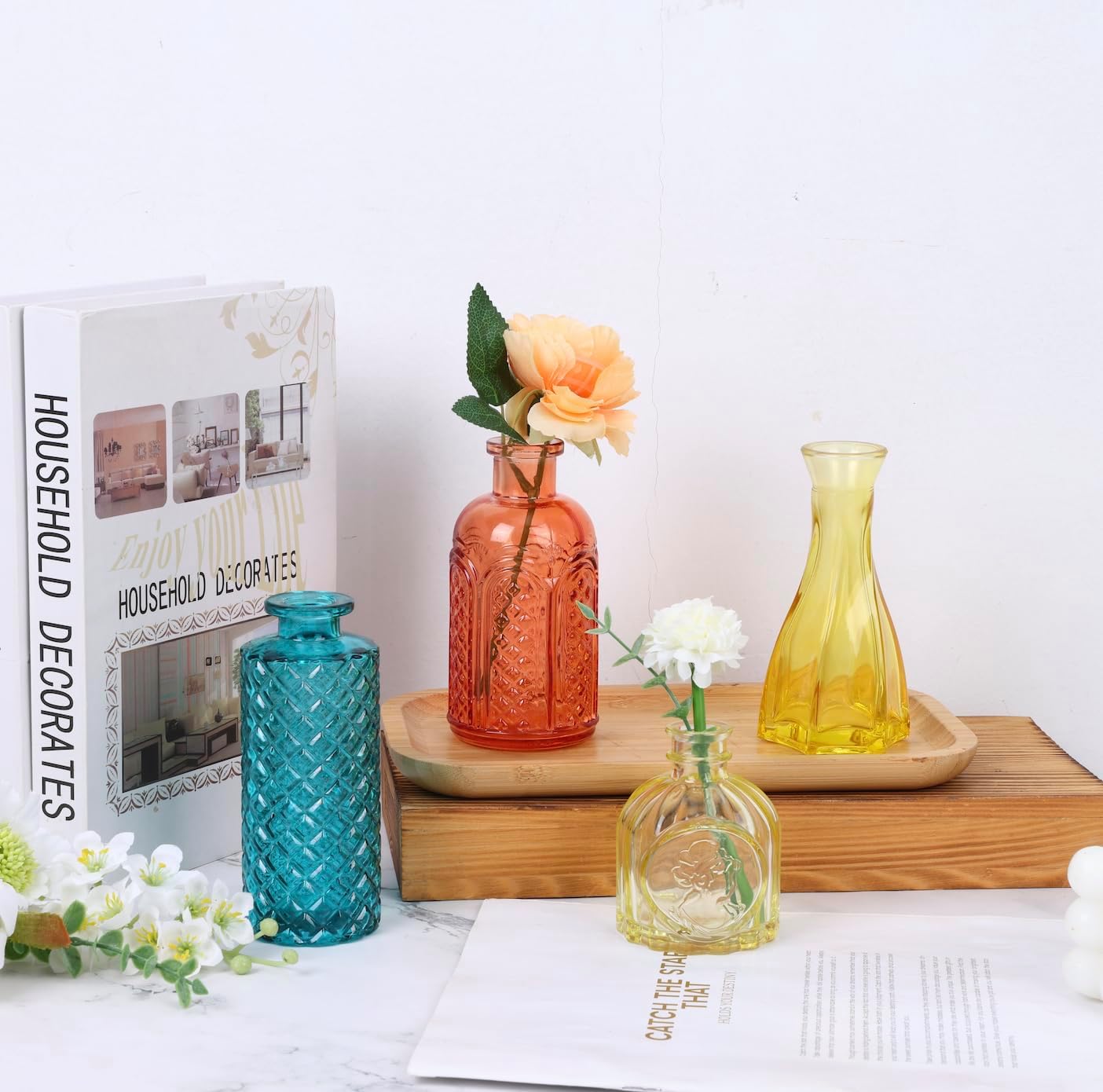 Vintage Blue Flower Vase - View 4