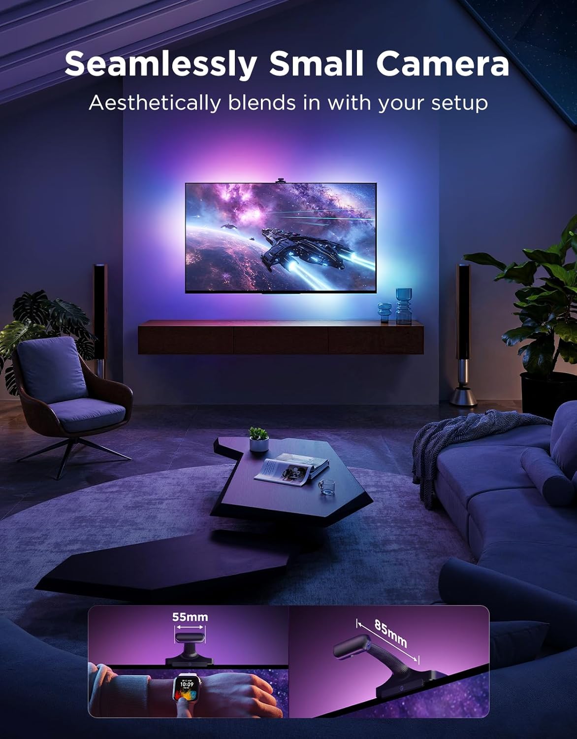 Smart Metal LED Strip Lights — 75" - View 5