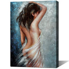 Modern Metal Framed Wall Art — 16"