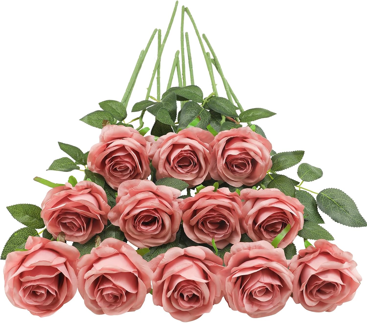 Black Artificial Flowers — Dusty Pink