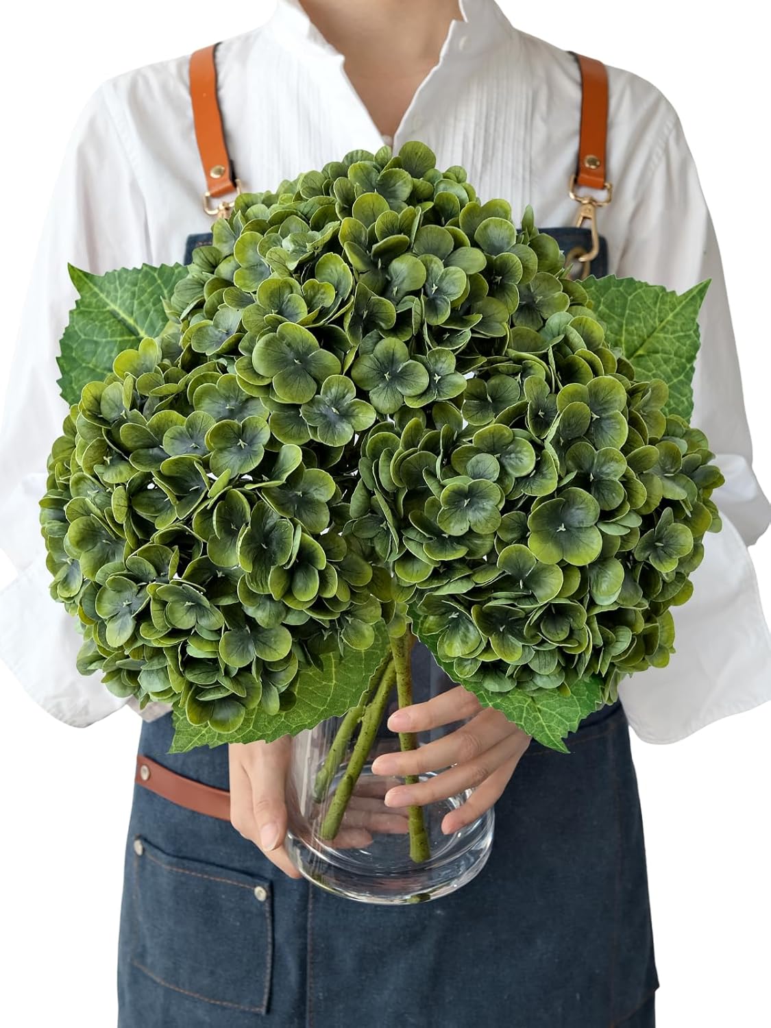 Beige Artificial Plant — 21" — Dark Blue