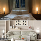 Round Beige LED Bulb — Set of 2 - View 5