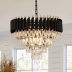 Luxe Black Chandelier — 20"