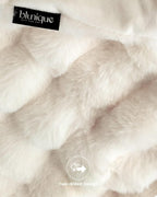 Luxe Beige Throw Pillow — 60" - View 5