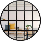 Framed Black Wall Mirror — 36" - View 2