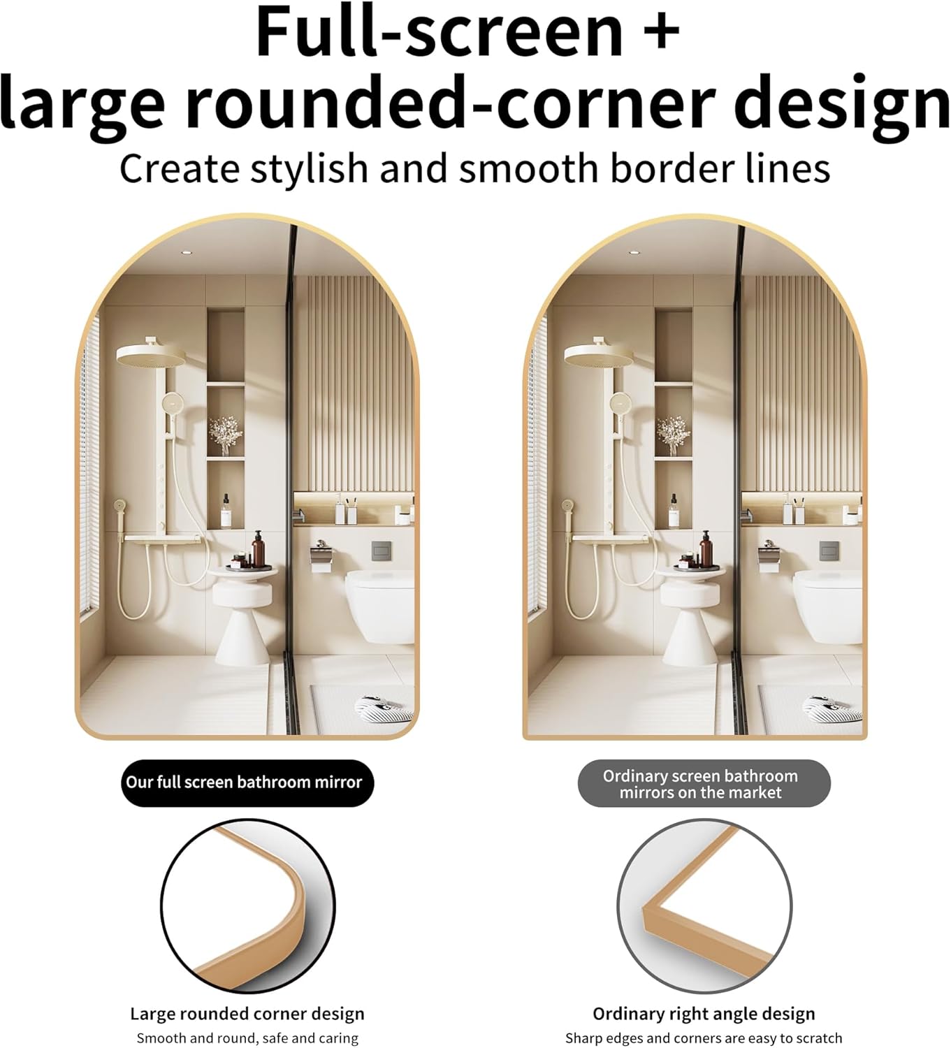 Farmhouse Black Vanity Mirror — 28" - View 4