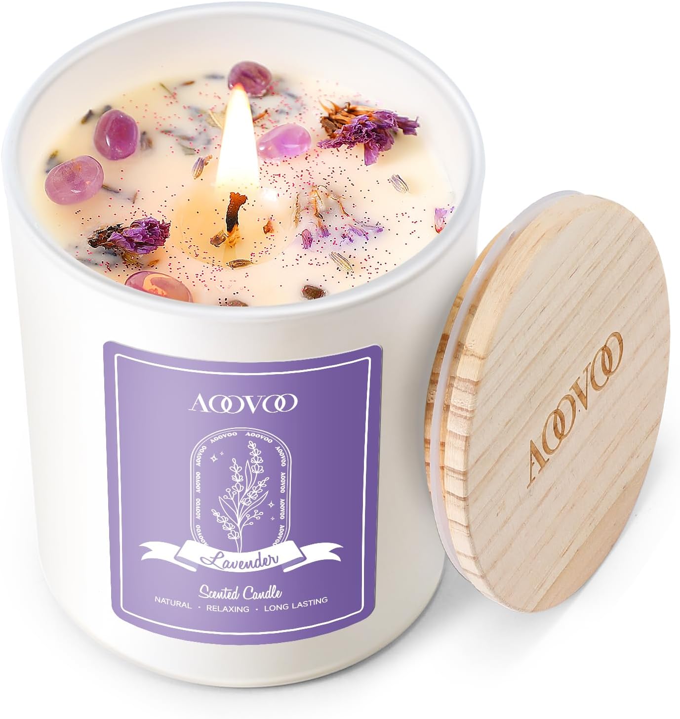 Soy Luxe Glass Scented Candle — Lavender Scented Candles