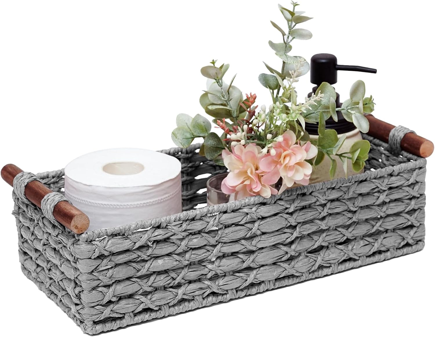 Beige Storage Bin — Light-Grey
