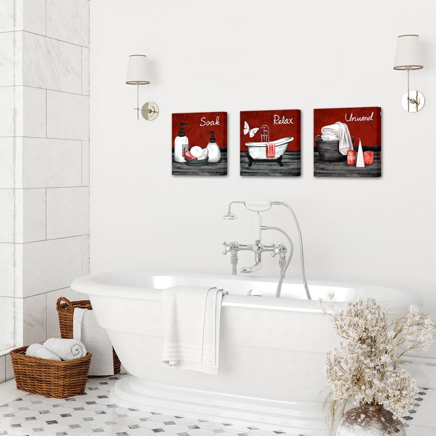 Framed Beige Wall Art - View 2
