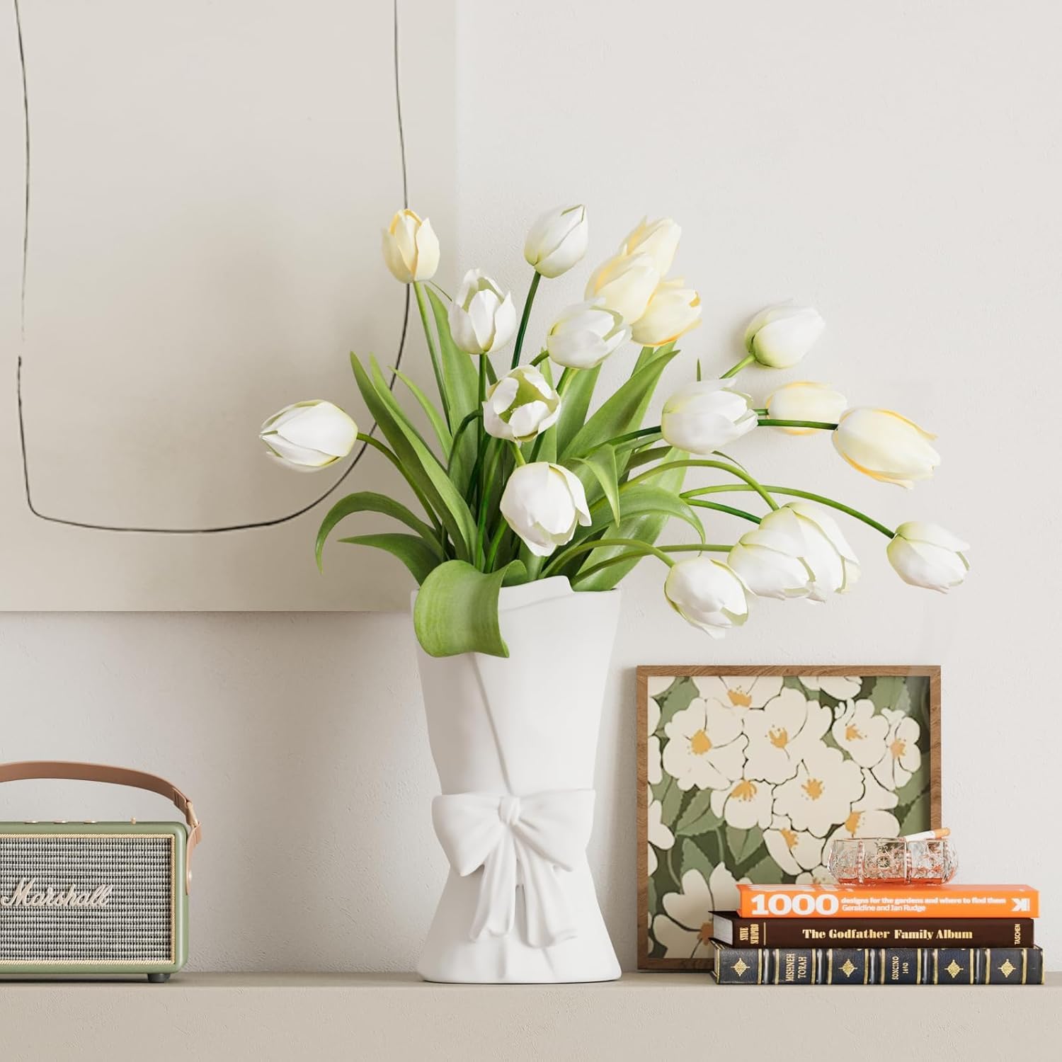Beige Flower Vase - View 8