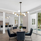 Adjustable Farmhouse Metal Chandelier — 8-Light - View 7