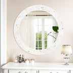 Framed Brown Wall Mirror — 30" - View 4