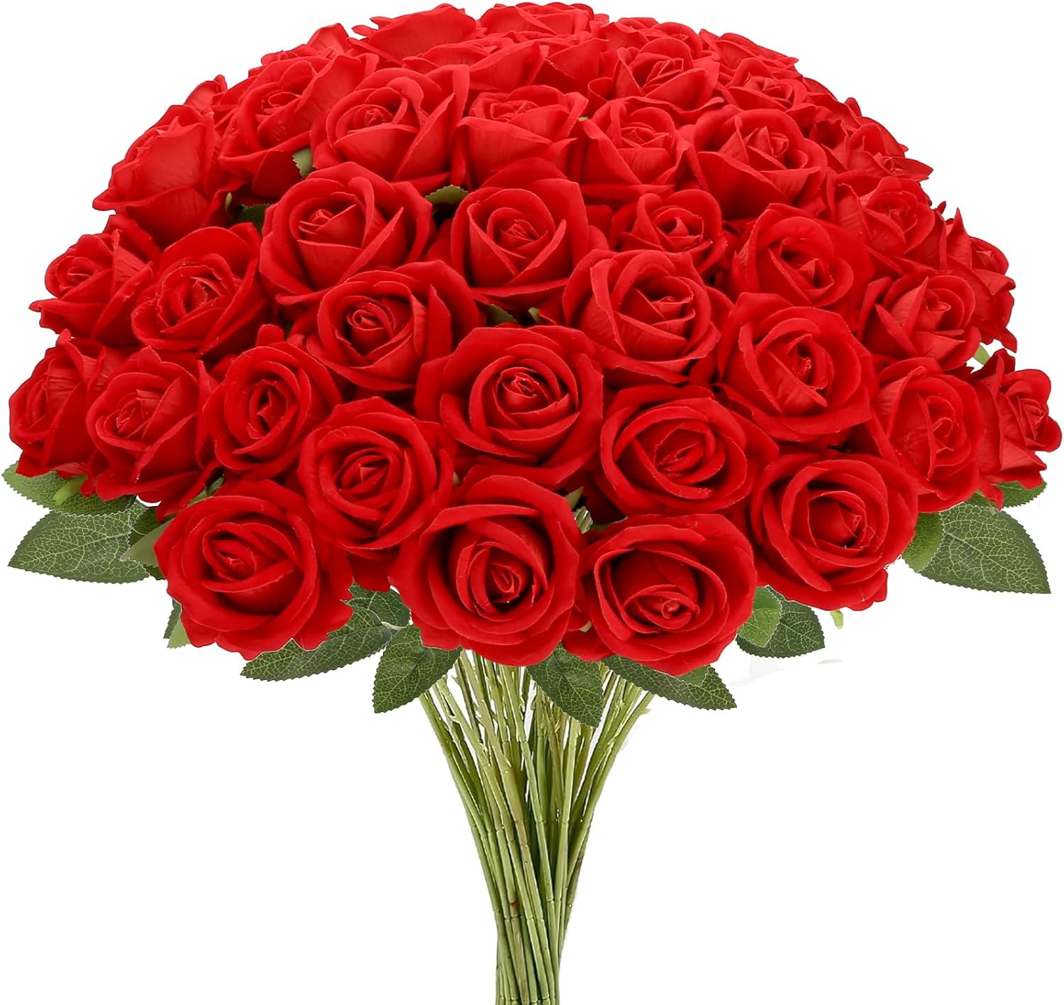 Black Artificial Flowers — Red