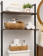 Hand-Woven Boho Beige Storage Basket - View 6