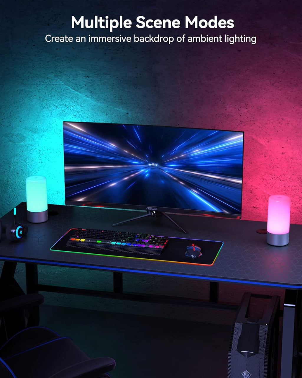 Dimmable Modern Grey Table Lamp - View 5