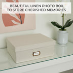 Linen Beige Storage Basket — 4x6 - View 7