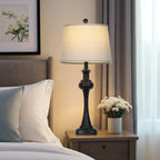 Dimmable Modern Black Bedside Lamp — 28.75" - View 6