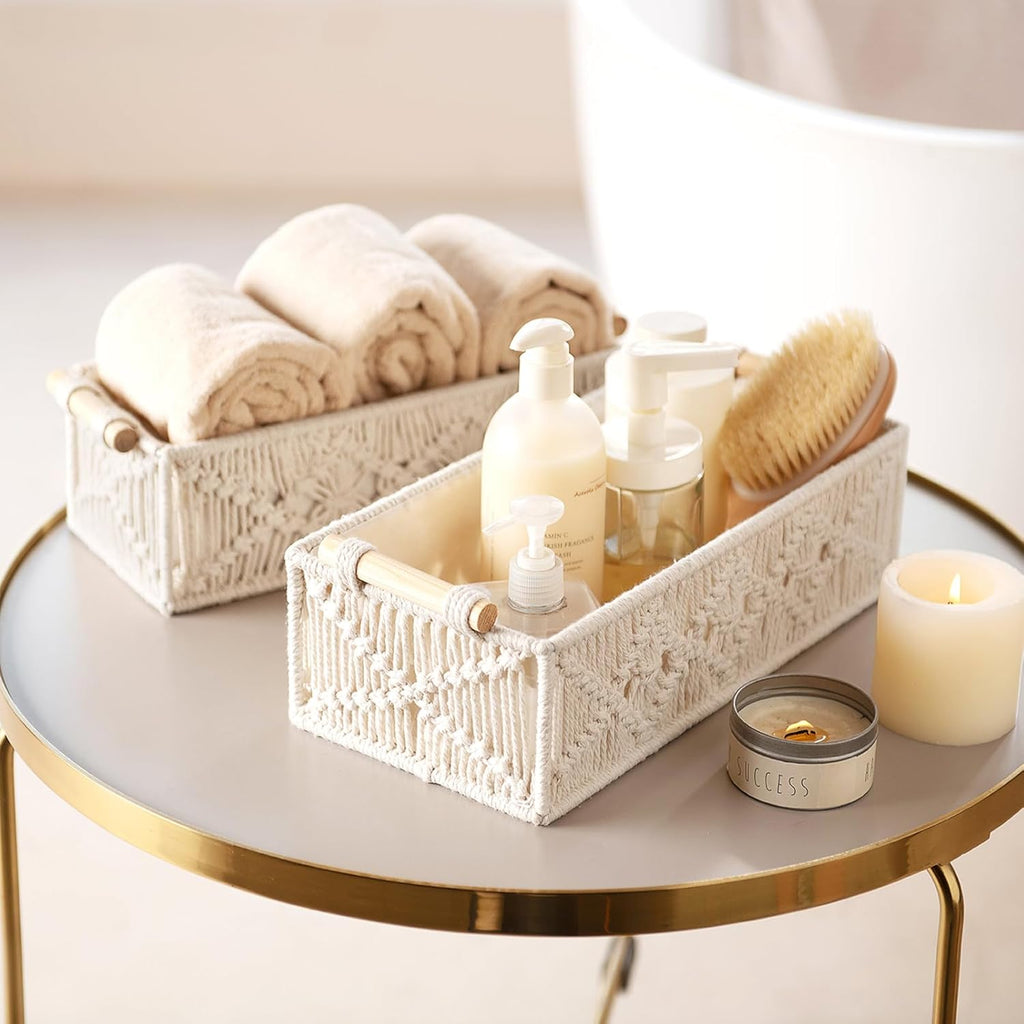 Boho Brown Storage Basket — Set of 2 - View 9