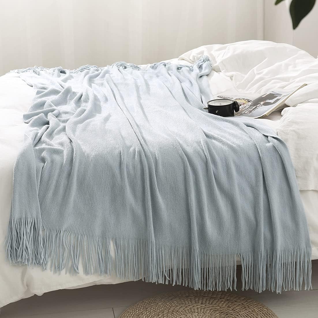Boho Beige Throw Pillow — 50" - View 3